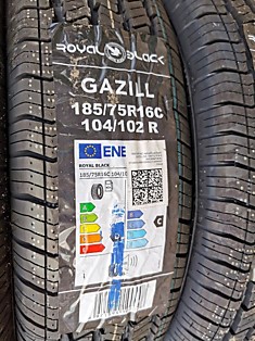 185/75 R16C ROYAL BLACK GAZILL 104/102 R
